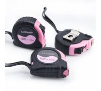 Lichamp Small Tape Measure 10 Feet, Pink Tape Measure Mini 3 Pack 10ft x 1/2in with 1/8 Fractions, 0310PK