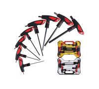 Lichamp T Handle Allen Wrench Set SAE, Standard Thandle Tee Handle Allen Hex Key Set SAE, 5/64 3/32 1/8 5/32 3/16 1/4 5/16 3/8, 8-Pieces
