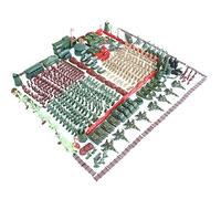 LICHENGTAI 488 Piece Military Base Playset Small Soldiers Figures Army Men Figures Toy Soldiers Military Playset Military Mini Figures Base Sets Army Guns Weapons Soldiers Toys for Kids Adults