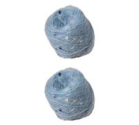 LICHENGTAI 50g x 2 Mohair, Nylon, Silk Sequined Mohair Yarn Soft Fluffy Balls Hand Knitting Yarn Crochet Yarn for DIY Shawl, Scarf, Hat Knitting Projects