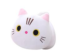 LICHENGTAI Animal Plush Stuffed Pillow, Cute Cat Doll Cushion, Cartoon Cat Plush Pillow Huggable Soft Chubby Cushion Toys Cuddly Pillow Lifelike Animal Toy Gift for Kids and Adults, 25cm