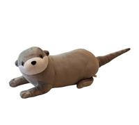 LICHENGTAI Cute Otter Stuffed Animal Plush Pillow Chubby Plushies Hugging Pillow Cartoon Animal Cuddly Soft Toys Xmas Birthday Gifts for Kids Girls Boys