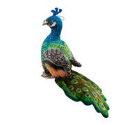 LICHENGTAI Lifelike Peacock Plush Toy Colourful Peacock Stuffed Toys Home Office Sofa Plush Decorations Super Soft Cuddle Toys
