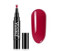 LICHENGTAI One Step Gel Nail Polish Pen, 3 in 1 Nail Polish Pen UV Nail Gel Painting Pen No Base Top Coat Need Nails Art Tool, Soak Off Gel Ideal for Home and Professional Manicure