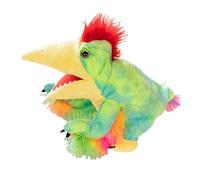 LICHENGTAI Plush Dinosaur Hand Puppet, Interactive Toys for Kids & Adults, Early Education Toys for Storytelling & Role Play, Soft Plush Fabric & PP Cotton, Caudipteryx Color, Ages 3+