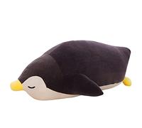 LICHENGTAI Plush Penguin Stuffed Animal Toy, 70cm Adorable Penguin Soft Penguin Plush Kids Pillows Cuddle Plush Toy Decor Pillow Animal Toy for Boys and Girls Birthday Gift, Black