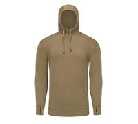 Lichenland Men's Merino Wool Hunting Hoodie Base Layer Sweatshirt, D-light Tan, Large
