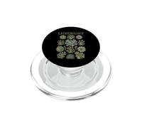 Lichenology Botanical Lichen Species Naturalist Illustration PopSockets PopGrip for MagSafe