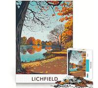 Lichfield City Adult Jigsaw Puzzles1000 Pieces DIY Play Perfect Connection Pattern Assemble Art Display (38x52cm)