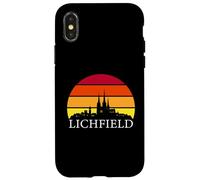 Lichfield City Skyline - Three Spires Cathedral Case for iPhone X/XS