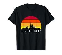 Lichfield City Skyline - Three Spires Cathedral T-Shirt