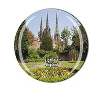 Lichfield England 3D Fridge Magnet Souvenir Crystal Glass Magnet Travel Souvenir Collection Gift Home Kitchen Decoration