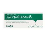 Lichfields Assortment Mini Pack Biscuits 100 Packs x Case of 1