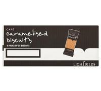 Lichfields Caramelised Biscuits (9 Packs of 25 Individually Wrapped Bisuits) - Box of 225