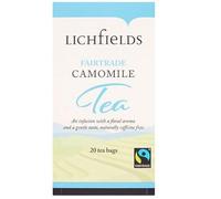 Lichfields Fairtrade Camomile 20 Tea Bags 30g