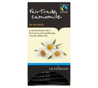 Lichfields Fairtrade Camomile 20 Tea Bags 30g Case of 6