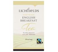 Lichfields Fairtrade English Breakfast 20 Tea Bags 40g (Pack of 6 x 20s)