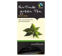 Lichfields Fairtrade Green Tea 20 Tea Bags 40g cASE of 6