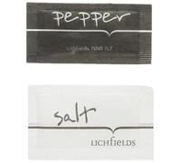 Lichfields Individual Salt & Pepper Sachets - Salt Sachets x 250 and Pepper x 250 Bundle