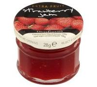 Lichfields Strawberry Jam Portions 28.4g, Pack of 24, Individual Serve Pots