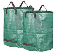 Lichi 272L X 2 Garden Waste Bags Heavy Duty with Handles, Reusable Waterproof High Capacity Garden Sacks, Grass Cutting Bags Leaf Bags