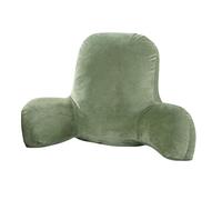 Lichi Reading Pillow, TV Relax Pillow, Lumbar Support Pillow for Car and Office, Back Support Cushion with Washable Cover, Bed Rest Pillow with Support Arms, Perfect for Adult Kids (Green)