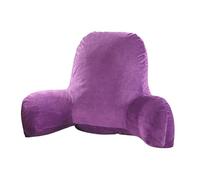 Lichi Reading Pillow, TV Relax Pillow, Lumbar Support Pillow for Car and Office, Back Support Cushion with Washable Cover, Bed Rest Pillow with Support Arms, Perfect for Adult Kids (Purple)