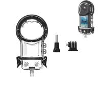 LICHIFIT 40M/131FT Waterproof Case for Insta360 X5 Panoramic Camera Dive Case Underwater Protective Housing Case Cover Diving Shell Cage with Expansion Interfaces and 1/4 screw port adapter