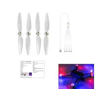 LICHIFIT LED Lights Propellers for DJI AIR 3 Drone Night Flight Flash Paddle Blade Low Noise Prop Accessories