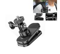 LICHIFIT Magnetic Backpack Clip Flat Fixed Bracket Mount Camera Holder for DJI Action 4/3, for GoPro Max/Hero 12 / Hero 11, for Insta360 X3 / X2 / GO3 ACTION Sports POCKET Panoramic Thumb Camera