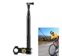 LICHIFIT Motorcycle Bicycle Handlebar Clamp Mount with Extension Rod for DJI Osmo Action 5 Pro for Insta360 X4 for GoPro Action Camera Bike Front Head Bracket Stand Selfie Stick
