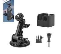 LICHIFIT Suction Cup Car Mount for DJI OSMO Pocket 3 Camera Holder Car Windscreen Bracket Expansion Adapter for Insta360 X4 / X3 for GoPro Max/Hero 12 for DJI Action 4
