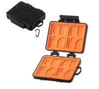 LICHIFIT Universal Memory Card Case for SD Card TF Card Nano SIM Card 24 Card Slots Large Capacity Card Storage Box Memory Card Organizer Case Shell Bag