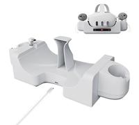 LICHIFIT Wall-mounted/Desktop Charging Dock for Meta Quest 3 VR Headset and Handle Charging Base Stand Station for Quest3 VR Charger Accessories