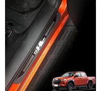 LICHOO Car Door Sill Scuff Protector, for Isuzu D-MAX 2021 2022 Accessories, Stainless Steel with abs Plastic Door Entry Guard Plate Trim Cover
