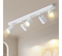 Lichtmaler 5 x GU10 Adjustable White Ceiling Spotlights - Indoor Lighting - LED Light - Ramp - Ceiling Lamp - Living Room Kitchen Hallway - Without Bulbs