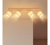 Lichtmaler Ceiling Light - Ceiling Light - 4 Adjustable Spotlights - E14 - White - Vintage Interior Lights - Living Room Bedroom Kitchen - Without Bulbs