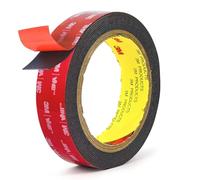 LICHUANUK 3M VHB 5952 Double-Sided Adhesive Tape, Extra Strong, Waterproof, Heat Resistant, Black Foam Tape, 1.5cm x 3m, for Car and Home Decorations
