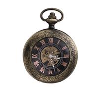 LICHWEST Pocket Watch Pocket Watch with Chain Golden Mens Pocket Watch Bird Badge Dial Mechanical Pocket Watch Roman Numeral Scale Best Gifts Clock Male