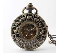 LICHWEST Solid Wood Mechanical Pocket Watch Locket Dial Hollow Steampunk Skeleton Men Women Mens Male Clock Watches