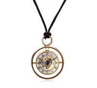 LICHWEST Unique Steampunk Skeleton Mechanical Hand Wind Pocket Watch Roman Numeral Necklace Pendant Decoration