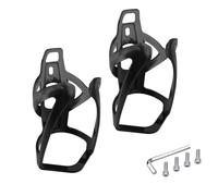 LICIQIC Bike Water Bottle Cage, 2 Pcs Lightweight Bike Bottle Holder, for MTB Road Bicycle, with Screws and disassembly tools (Black)