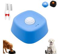 Lick and Roll Bowl, Lick Ball for Dogs, Slow Feeder Dog Bowls, Dog Licking Toy, Anti-Slip Interactive Licking Bowl with Rolling Ball, Suit for Large Medium Small Dogs (Blue)