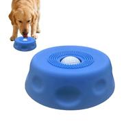 Lick Ball Dog Slow Feeder Non-Slip - Lick Bowl Slow Eater Liquid Interactive | Lick Bowls Dogs Cats Puppies Fun Ball 250 ml | 17.4 x 5.7 cm, Indoors, Outdoors, Living Room, Floor, Camping, Travel