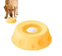 Lick Ball Dog Slow Feeder Non-Slip - Lick Bowl Slow Eater Liquid Interactive | Lick Bowls Dogs Cats Puppies Fun Ball 250 ml | 17.4 x 5.7 cm, Indoors, Outdoors, Living Room, Floor, Camping, Travel