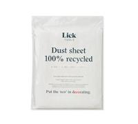 Lick Biodegradable Dust Sheet 3.65m x 3.65m - Dust Sheets for Decorating, Heavy Duty Decorating Sheets, Biodegradable Plastic Sheet, Painting Sheet, 12ft x 12ft Paint Cover Sheet