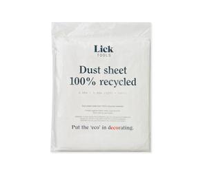 Lick Biodegradable Dust Sheet 3.65m x 3.65m - Dust Sheets for Decorating, Heavy Duty Decorating Sheets, Biodegradable Plastic Sheet, Painting Sheet, 12ft x 12ft Paint Cover Sheet