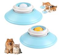 Lick Bowl for Dogs, HOVCEH 2 Pack Licksphere for Small Dogs, Liquid Food Slow Feeder Puppy Lick Mat Roll Ball for Dogs＆Cat Calming & Anxieties Relief