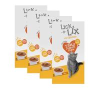Lick-e-lix Cat Treats Chicken Flavor 4pk x Pack of 4 - Perfect for Training, Bonding, or Spoiling Your Cat - Low Calorie - No Added Sugar - Wheat and Grain Free