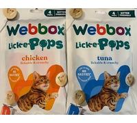 Lick-e-Pops Freeze Dried Cat Treats Variety Pack (Chicken/Tuna)